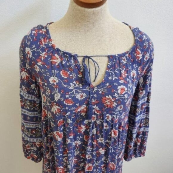 Old Navy floral dress long sleeves - Picture 3 of 10